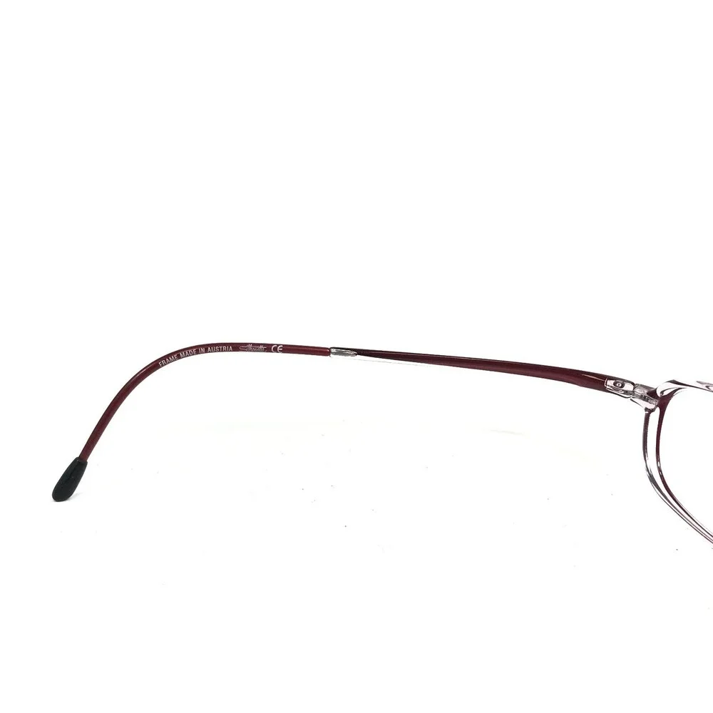 Silhouette Eyeglasses Frames SPX 1990 10 6065 Clear Muted Purple 51-18-135